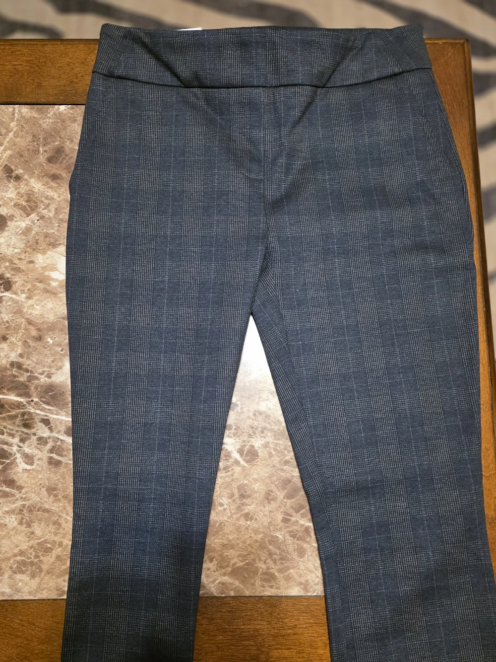 Dalia Navy Combo Pull-on Ponte Pants